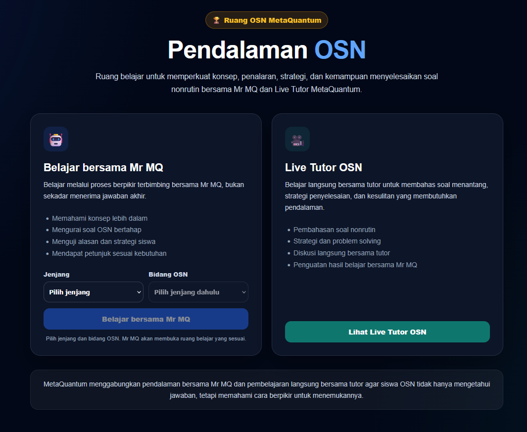 Ruang OSN MetaQuantum